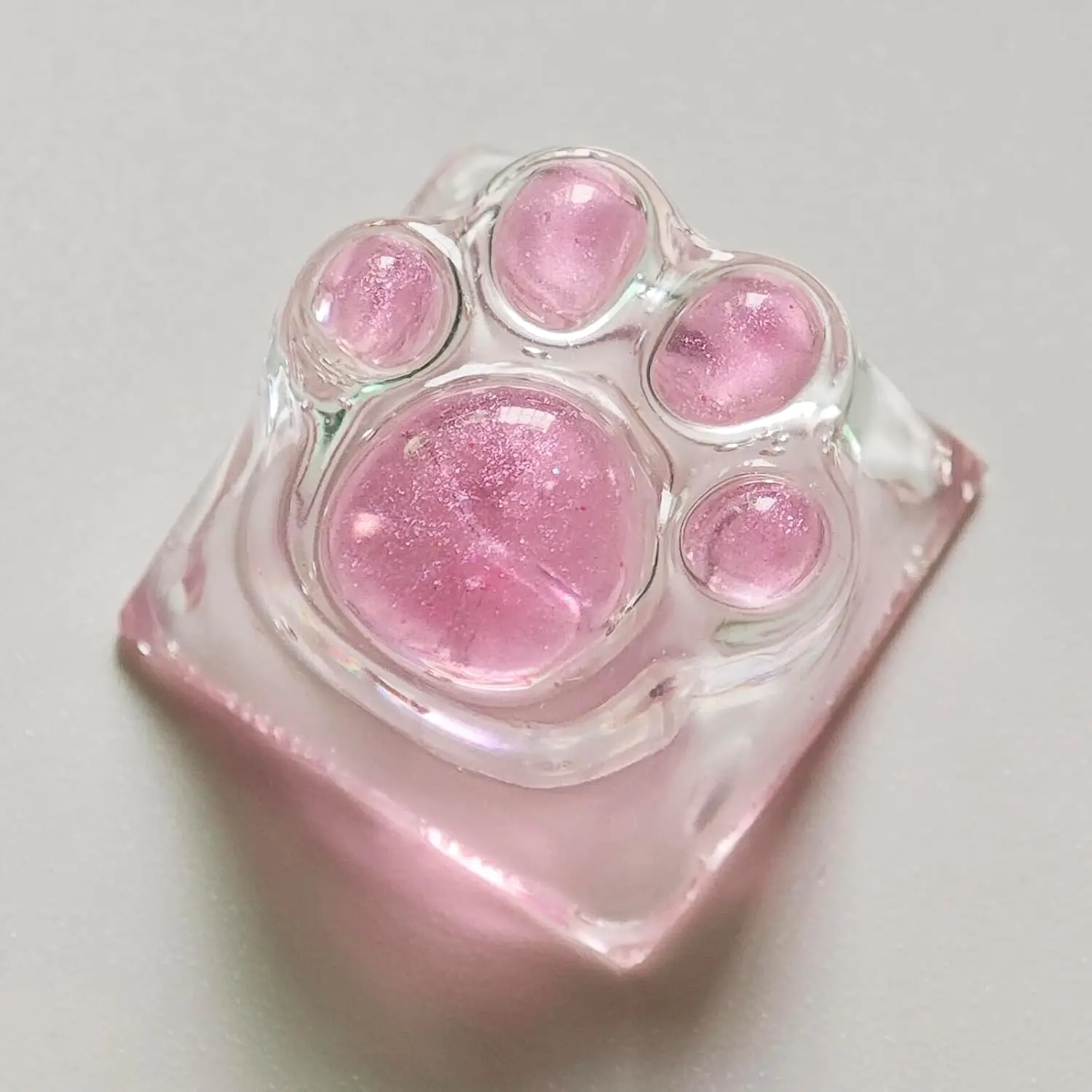 

Cat Claw Keycap Cute Drip Glue Backlight Keycaps DIY Keycap Replacement for Cherry MX Gaming Mechanical Keyboard