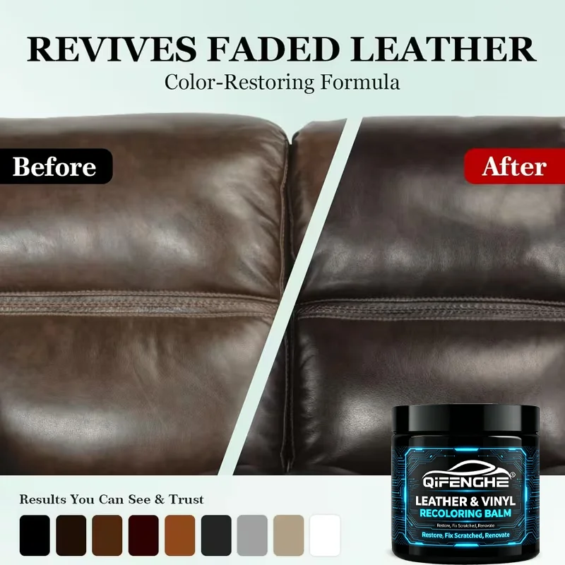 QIFENGHE 30g Brown Wood Paint Repair Paste - Waterproof Scratch Resistant Touch Up for Scratches Scuffs Fading Floor Door