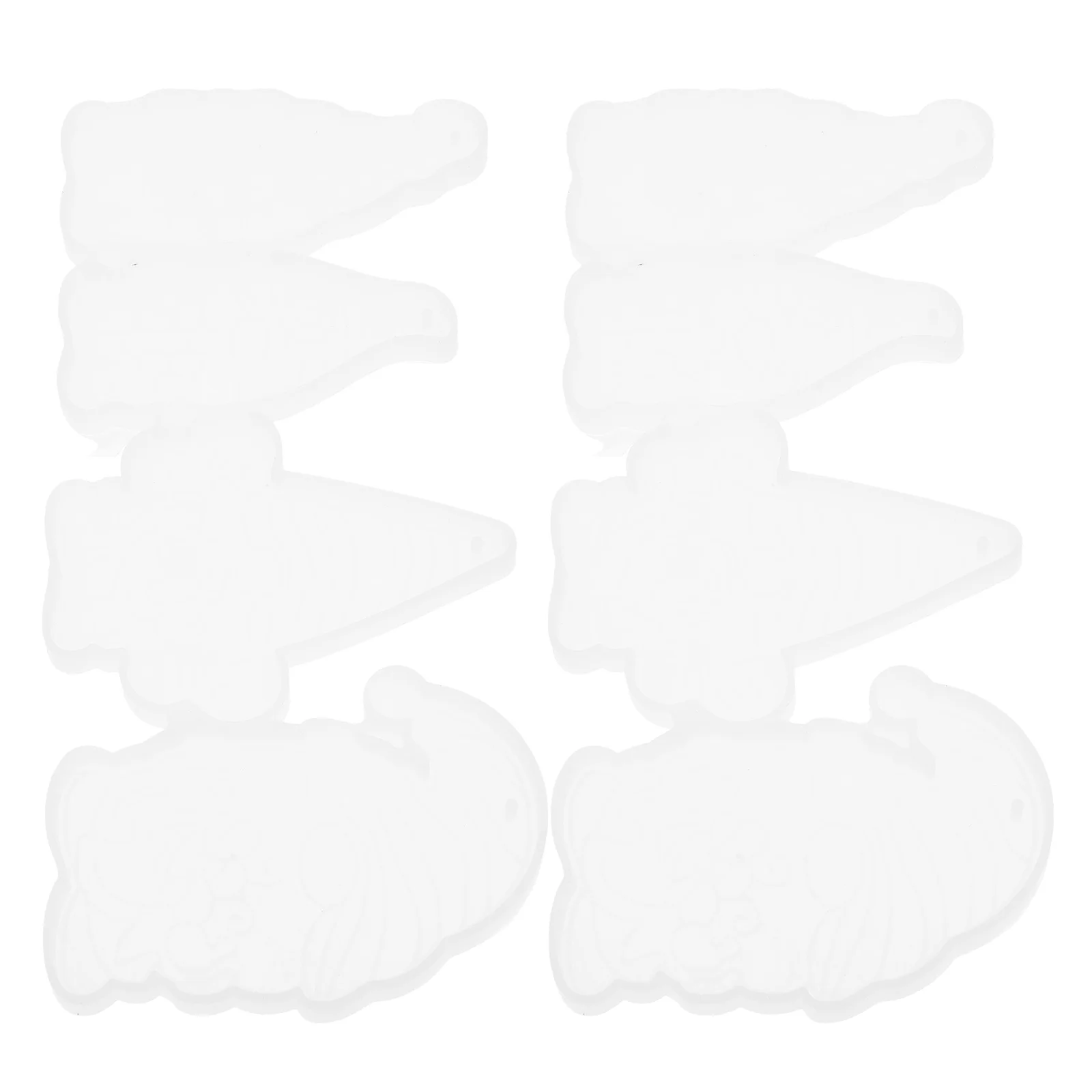 

2 Pcs Keychain Mold Silicone Fun Molds for Keychains Epoxy Bookmark Cute Transparent Pendant