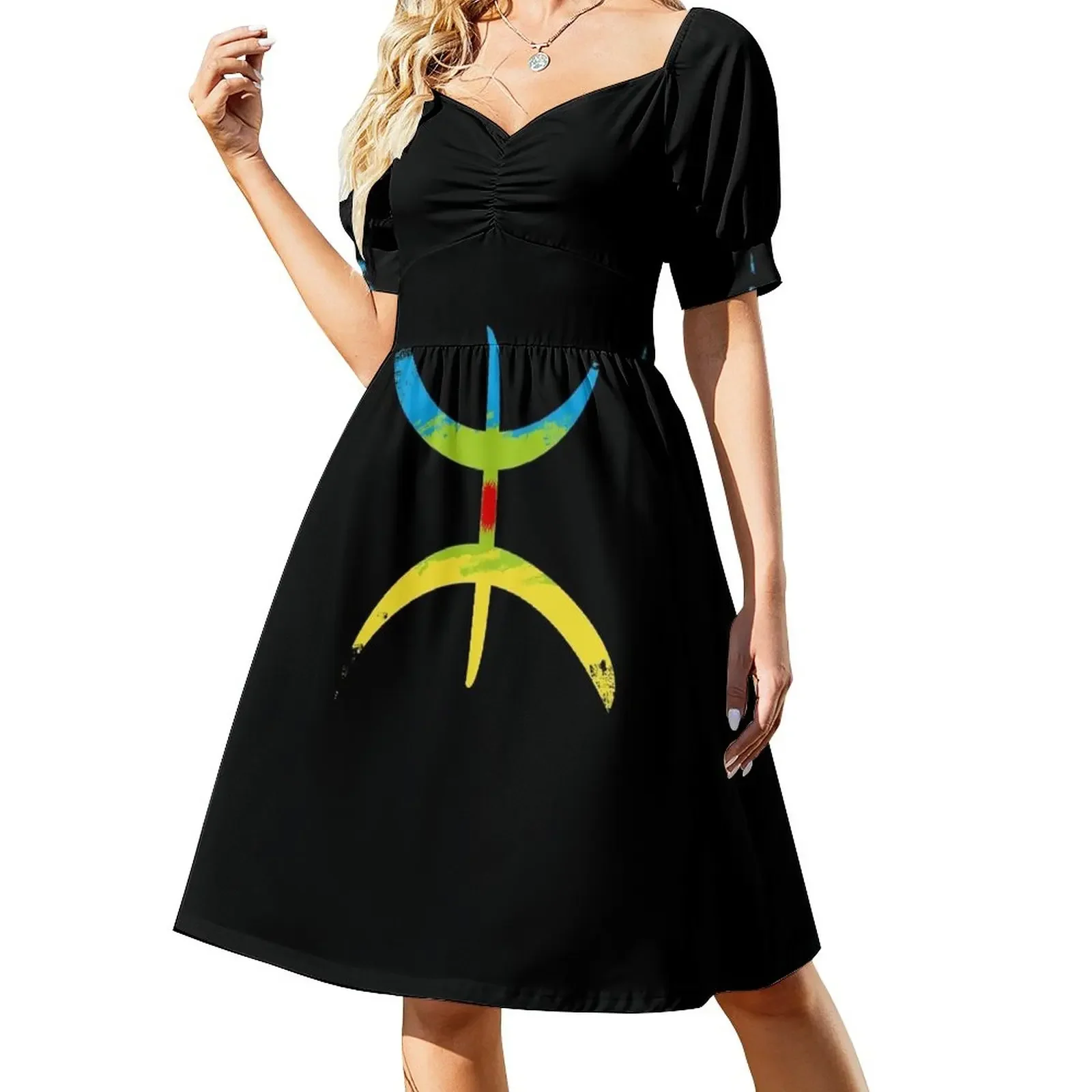 

Berber Flag - Amazigh Flag - YAZ Short-Sleeved Dress Dress women dresses for woman 2025 Clothing female summer women's suit