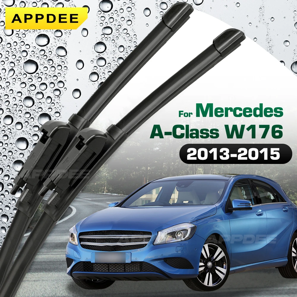 

Комплект силиконовых и резиновых щеток переднего стеклоочистителя для Mercedes A-Class A160 A180 A200 A250 A45 W176, щетка для лобового стекла, окон