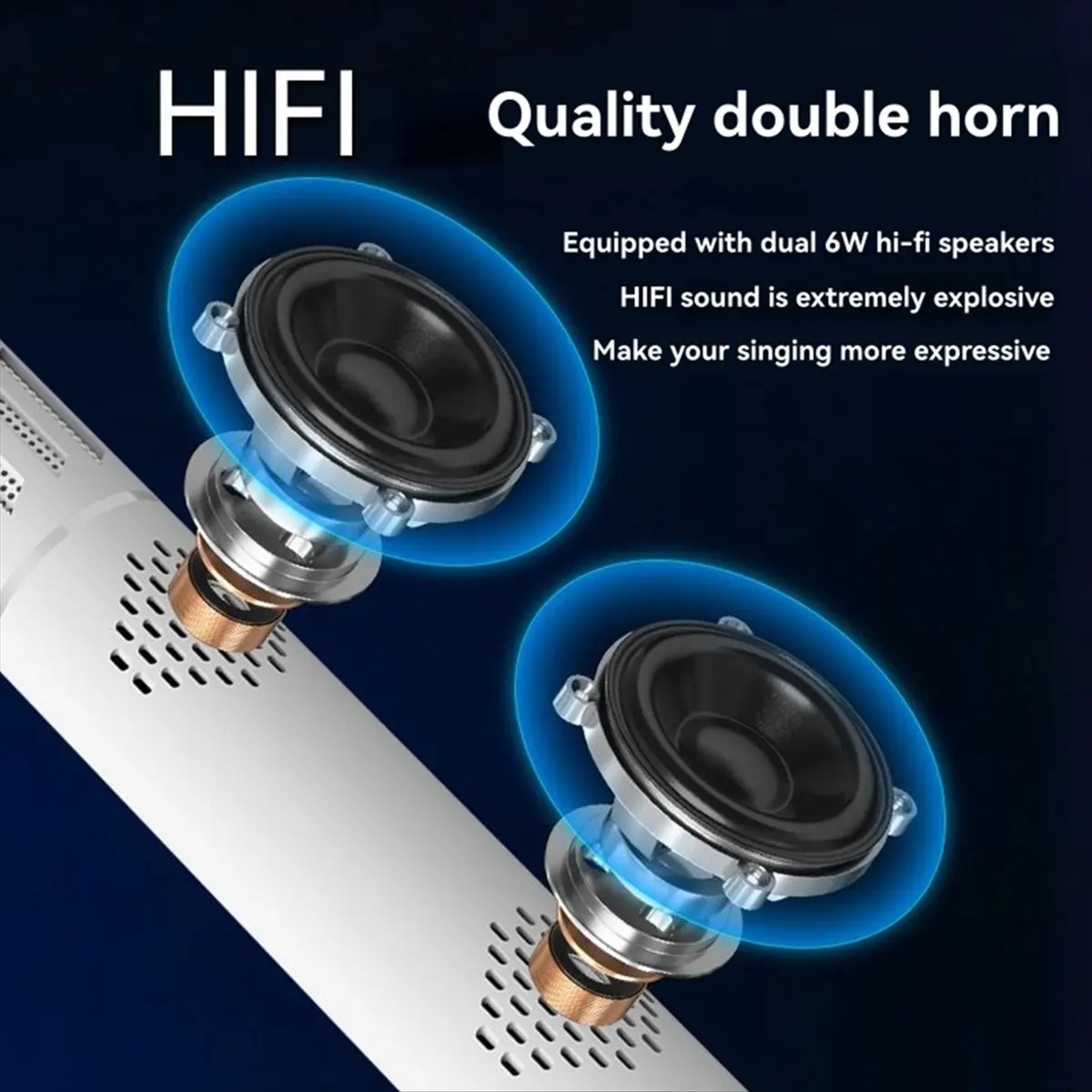 

Беспроводной Bluetooth портативный ручной микрофон для дома КТВ аудиоконференция шумоподавление красочный свет новый караоке белый