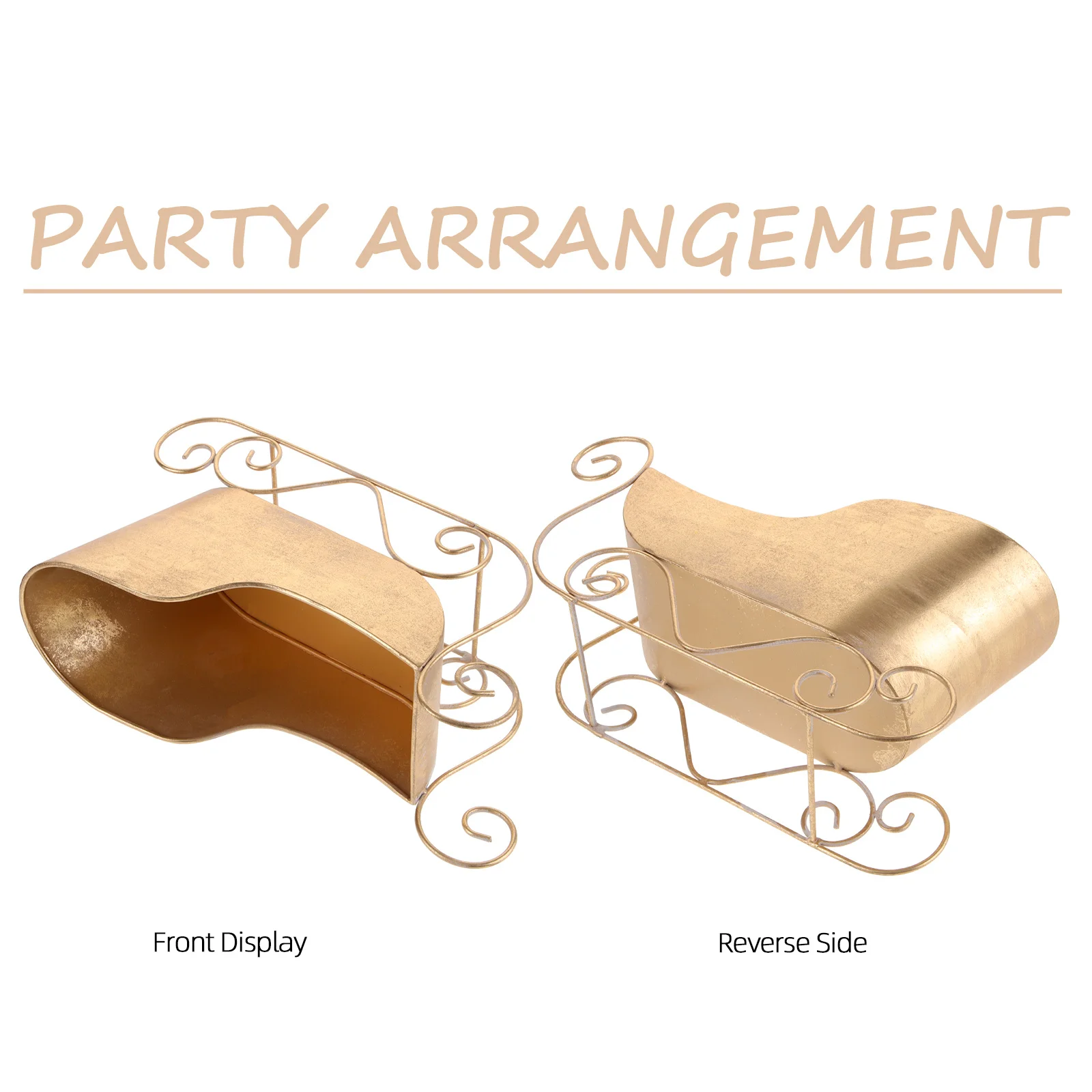 

Exquisite Sleigh Ornament Mini Iron Sled Christmas Adornment Home Decor Mantle Bookshelf Fireplace Display Christmas Ornament