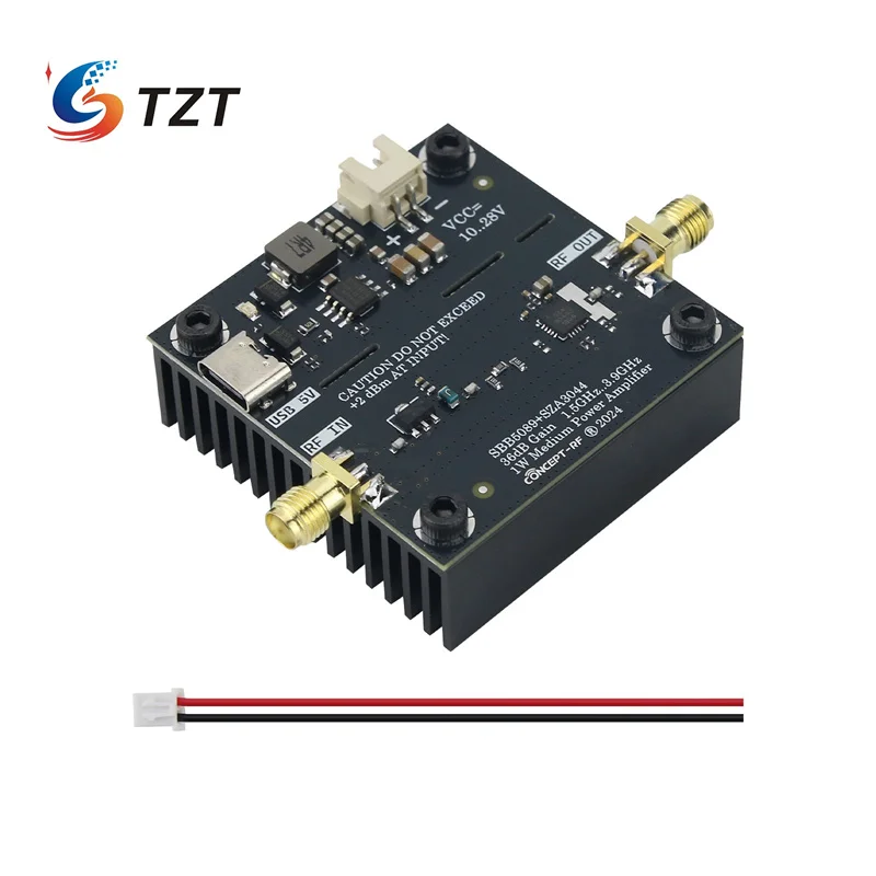 TZT SBB5089 + SHF0589/SHF0289/SZA3044 Vi Sóng Module Khuếch Đại Sóng RF Bảng Mạch Khuếch Đại 40MHz-1.2GHz 2W Tăng 25DB