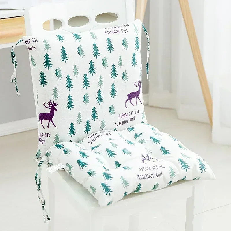 One-piece chair cushion Sofa Cotton Thick Cushion Bedroom Warm Dining Chair Printed Cushions Chair Home Decorative Cushion