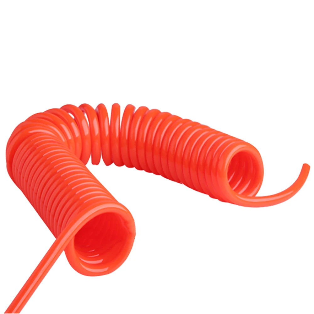 6 9 12 15m Spring Tracheal Hose Spring Tube Air Pump Air Compressor Hose Tube 5*8 mm Polyurethane Spiral Tube