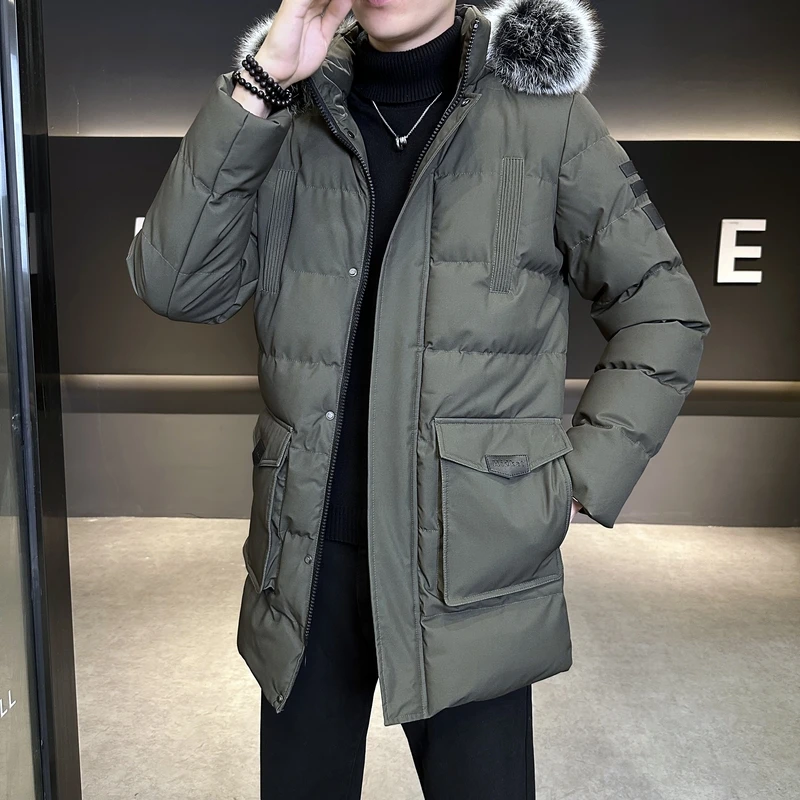 

Winter Parkas Thickened Warm Cotton-padded Coat Men Thicken Hooded Waterproof Outwear New Arrived Casual Thickened Puffer Coat