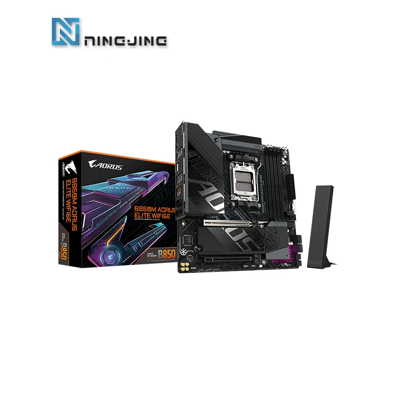 GIGABYTE GA B850M AORUS ELITE WIFI6E اللوحة الأم الجديدة مايكرو ATX AMD المقبس AM5 AMD B850