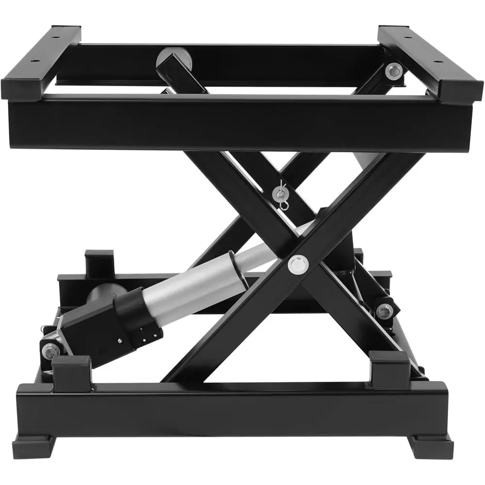 

Adjustable Height Electric Scissor Lift Table, 130 lbs Capacity, 3.94-14.57 Range, Remote Control for Warehouses and Supermarket