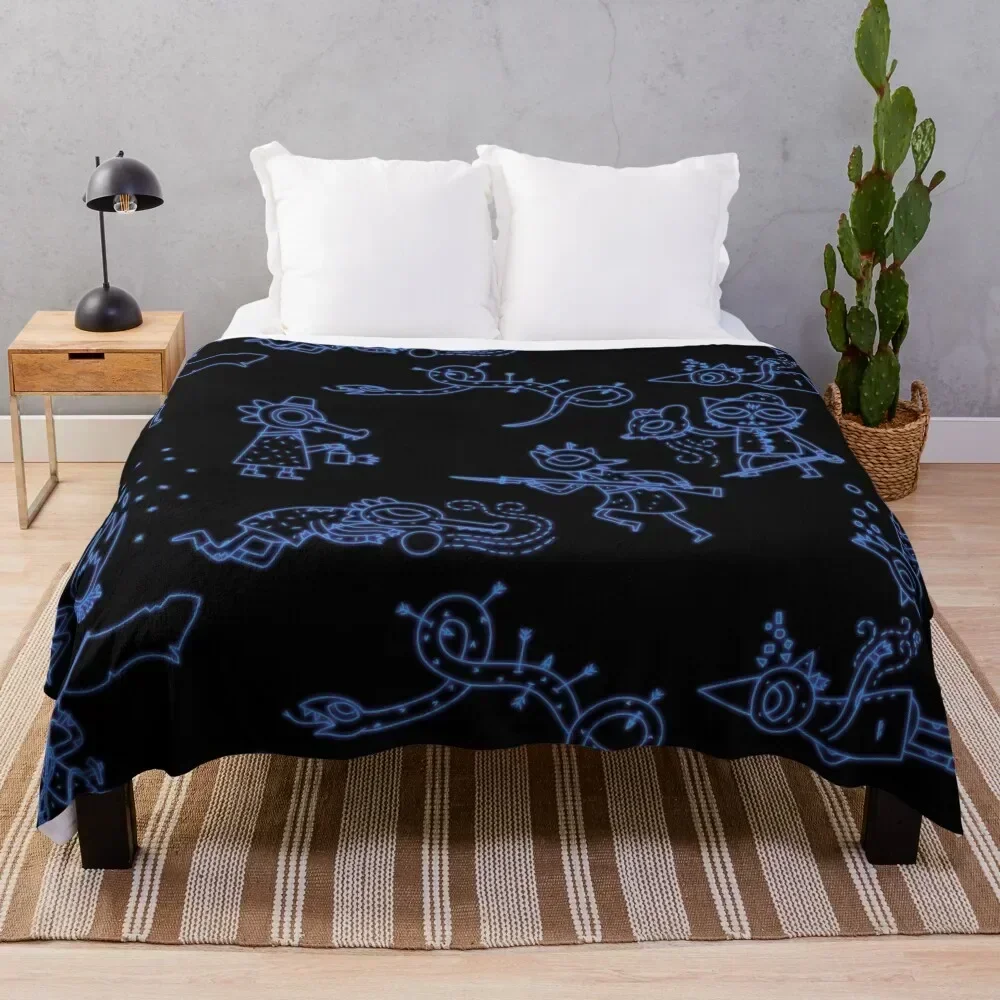 

Night in The Woods Constellations Throw Blanket Warm Flannel Blanket for Couch Chair Bedroom