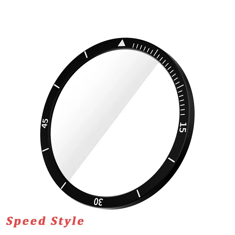 Screen Protector Bezel Ring For Samsung Galaxy Watch 8 40mm 44mm Case Protection Metal Frame Protector Time/Speed Scale Cover
