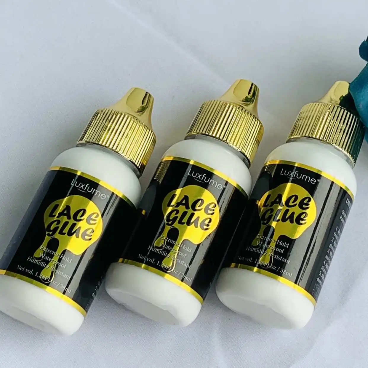 

Wig Adhesive Bold Hold Lace Glue for Wigs Extreme Hold Hair Replacement Adhesive for Toupee Systems+HD Wig Caps Stocking Caps