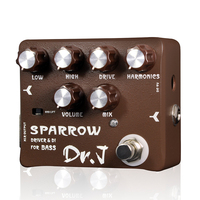 JOYO Dr. J Series D53 Guitar Bass Pedal Effect Tube Bass Guitar Amplifier XLR DI Output Cab Simulator EQ/Harmonics Controls