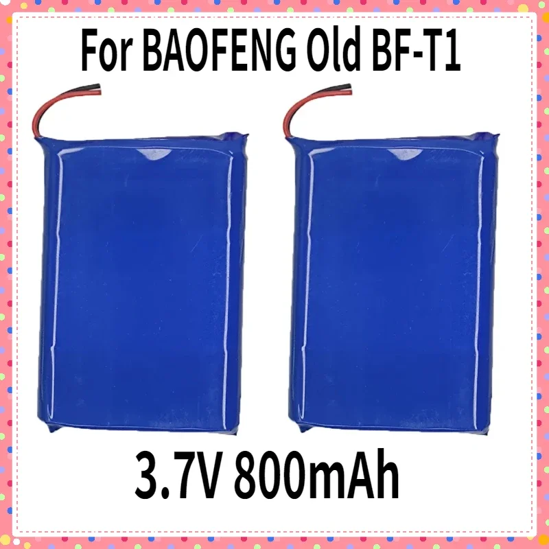 

For BAOFENG Old BF-T1 Mini Walkie Talkie Battery 3.7V 800mAh Rechargerable Li-ion Blue Battery T1 Two Way Radio Accessory