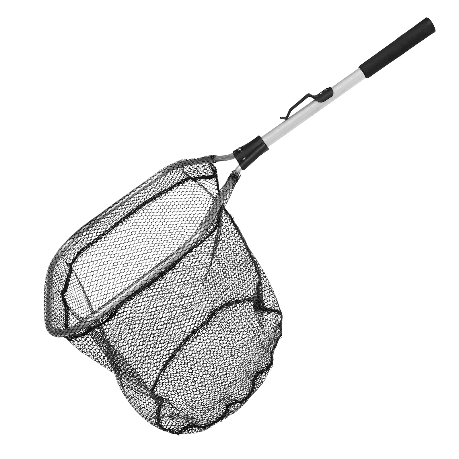 

Portable Silicone Fishing Net Foldable Lightweight Aluminum Alloy Skimmer Durable Sea Crabs Water Activities Anti-Hook