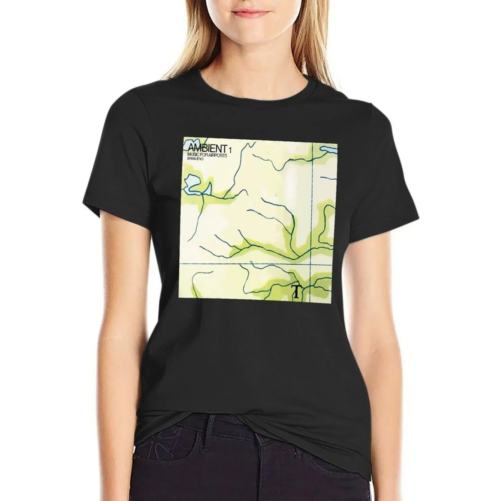 

Ambient 1, Music For Airports T-Shirt customs cute clothes hippie clothes Blouse Woman fashion