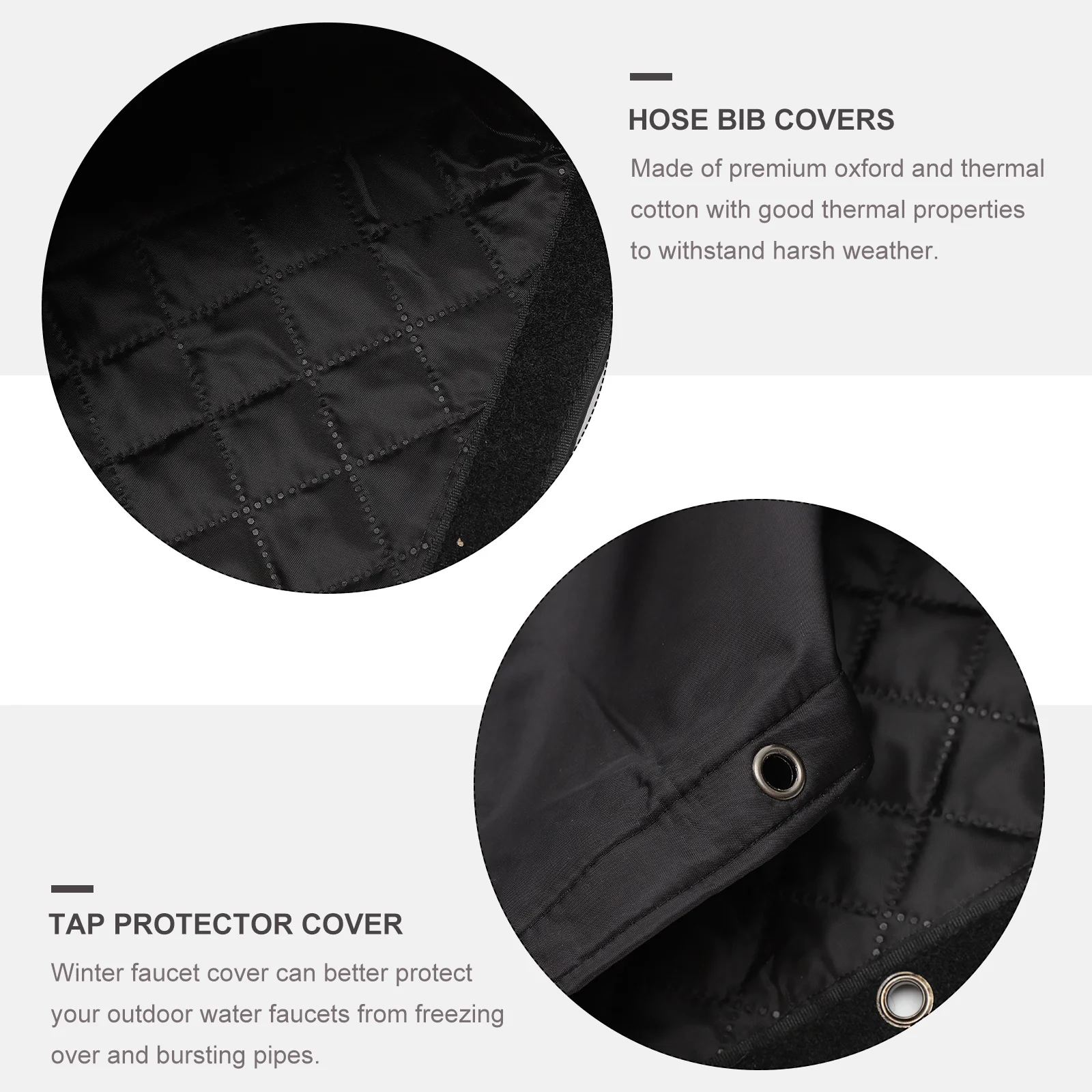 

Winter Faucet Cover Anti Freeze Outdoor Tap Protector Heavy Duty Oxford Fabric for Patio Hydrants Outside Faucet Cover Freeze