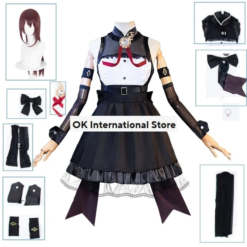 Anime Puella Magi Madoka Magica Miki Sayaka Sakura Kyōko Cosplay Costume Black Dress Wig Woman Clothes Convention Cosplay Suit