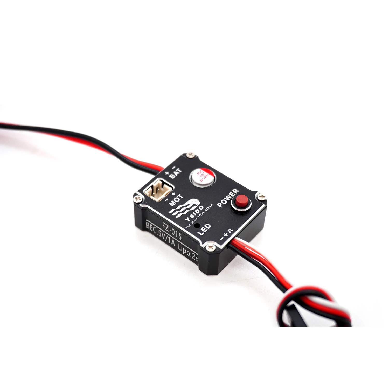 YSIDO 1/18 1/24 RCカー ESC FZ-015 15A ブラシ付き電子スピードコントローラー 5V/1A BEC TRX4M SCX24 FMS FCX24 RCドリフトクローラー用