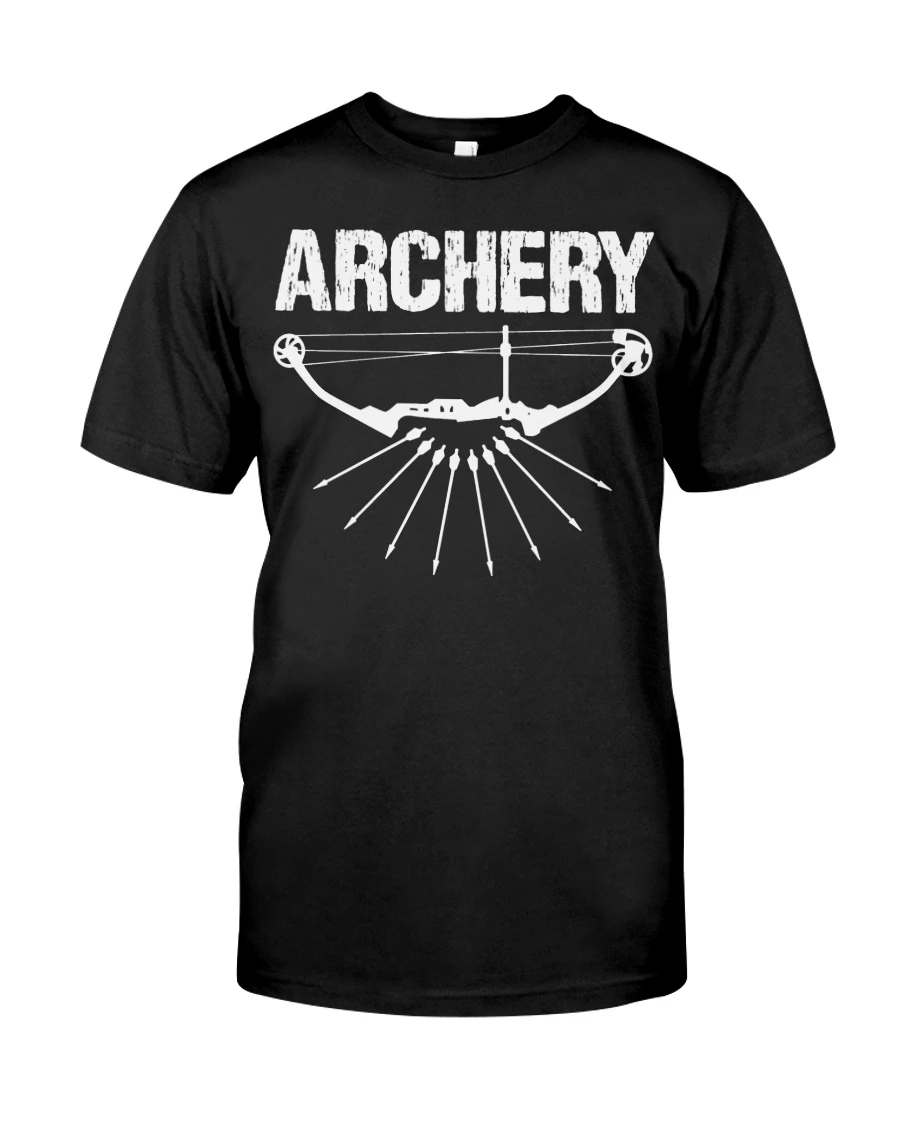 Women and Men Archery T Shirt Compound Bow Arrow Graphic Tee Archer Hunting Target Shooting Sports Casual Short Sleeve Top