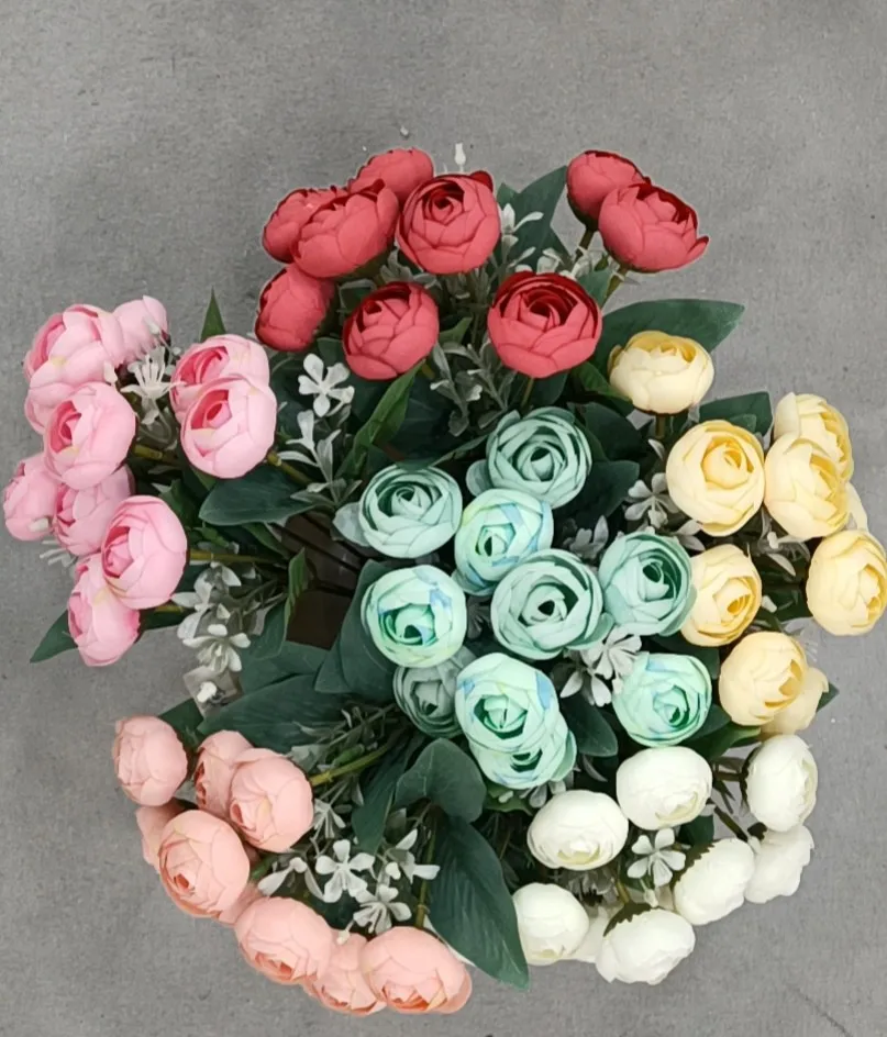 

New Simulation Flower Fashion Flower Artificial Artificial Flower Living Room Decoration Marriage Props Bedroom Decoration