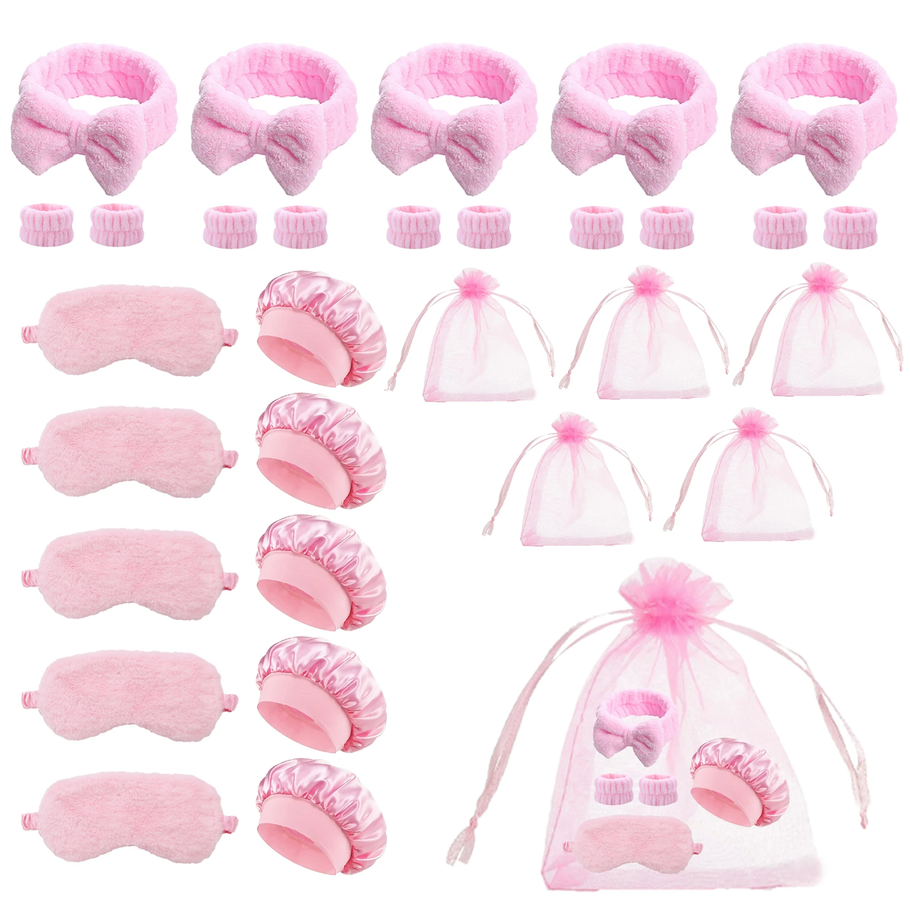 

Comb set with storage bag, bring eye mask sleeping cap headband wristband, party gift package,gift,Special for real hair wigs