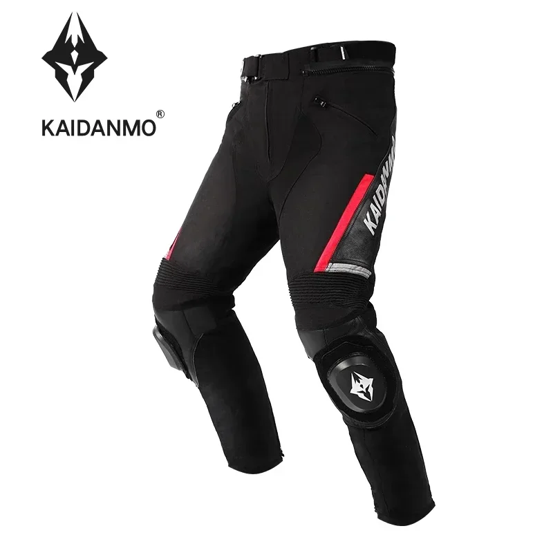 KAIDANMO Motorcycle Pants for Men and Women Racing  Pants Four Season Style with Microfiber Waterproof Detachable Thermal Liner