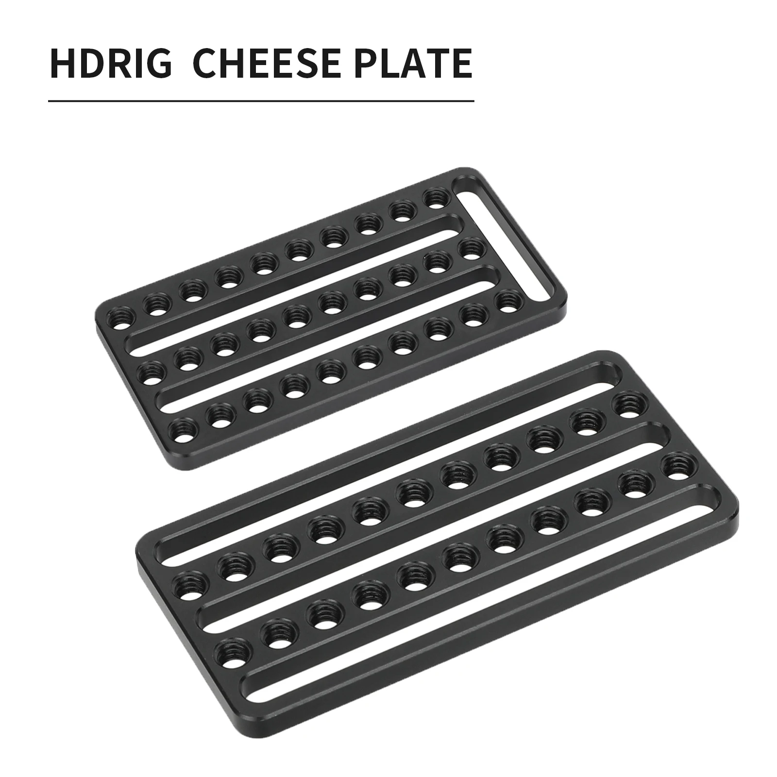 

HDRIG Cheese Plate With 1/4" Threads Holes for Railblocks,Dovetails,Shoulder Rig For DSLR Camera Cage Rig Expansion Mounting