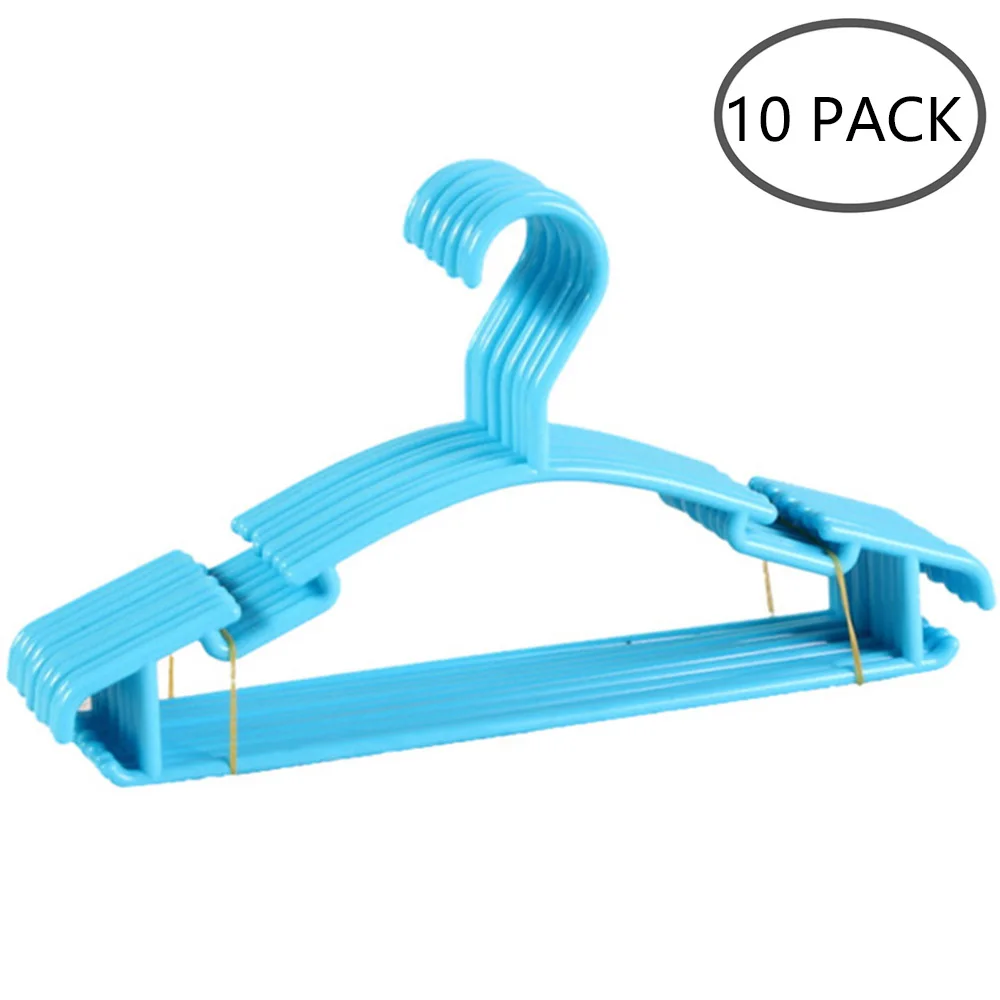 10Pcs Baby Clothes Hanger Heavy Duty Non-slip Kids Coat Free Space Saving Infant Hanger for Outdoor Indoor Laundry Closet