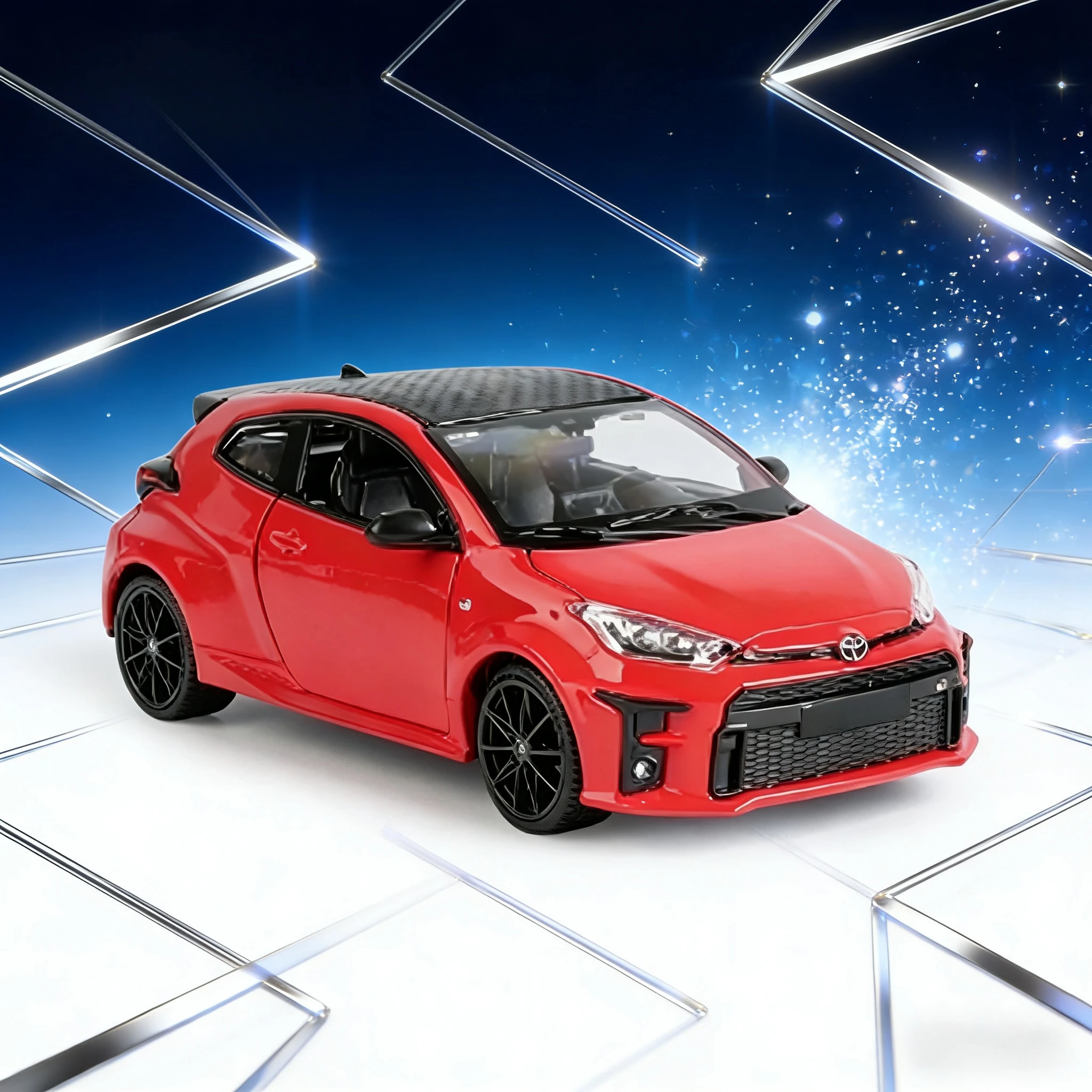 1:24 GR Yaris (2021) – Carro modelo estático fundido sob pressão colecionável |   Brinquedo para amantes de carros