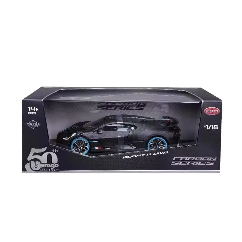 SmCpBburago 1:18 50th Anniversary Carbon Fiber Ferrari Daytona Sp3 50th Alloy Miniature Diecast Model Limited Edition Model Toy