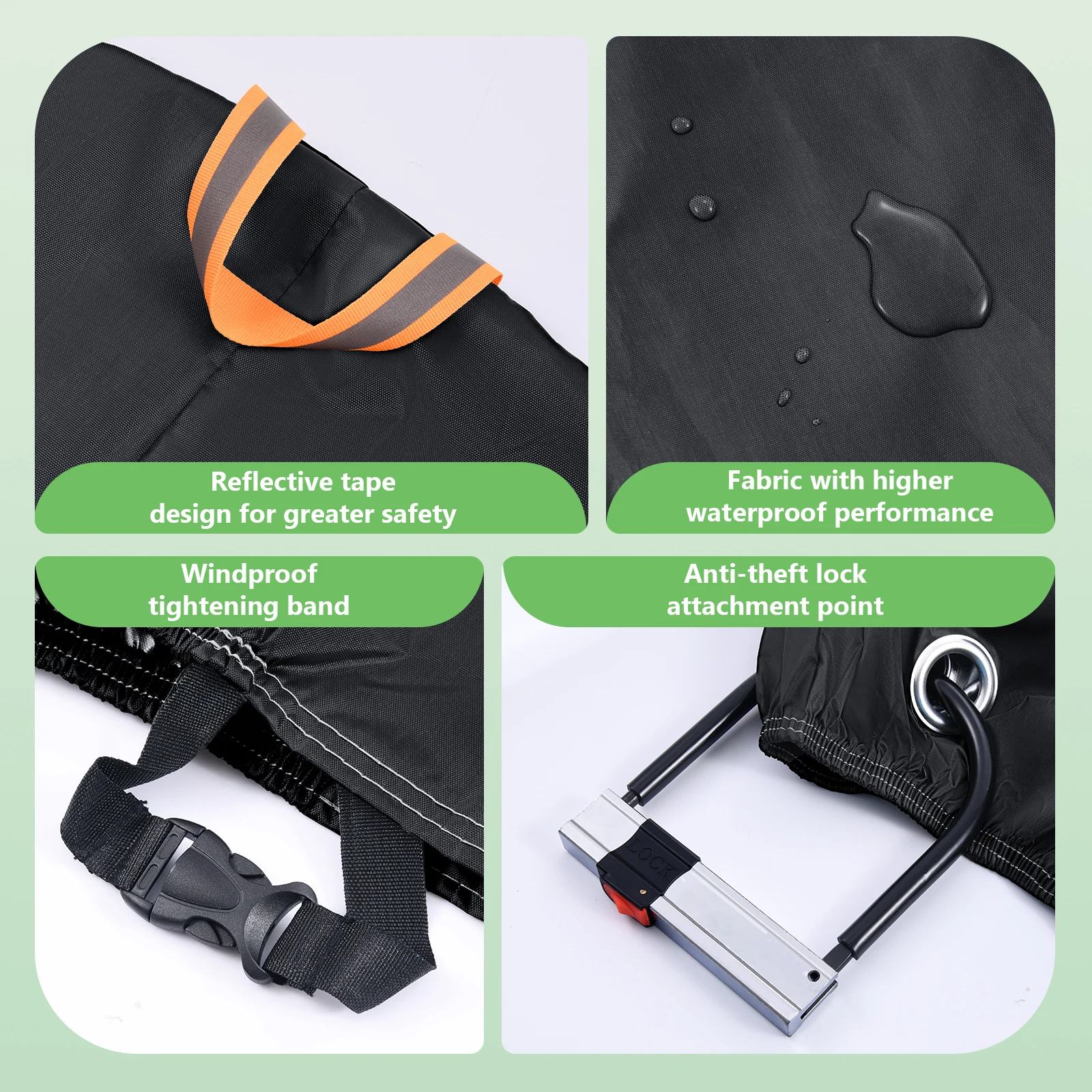 자전거 커버 방수 야외 보관 자전거 커버 비, 햇빛, 눈, 자외선, 먼지, 바람 방지 가방 산악 자전거 도로 자전거 29인치용