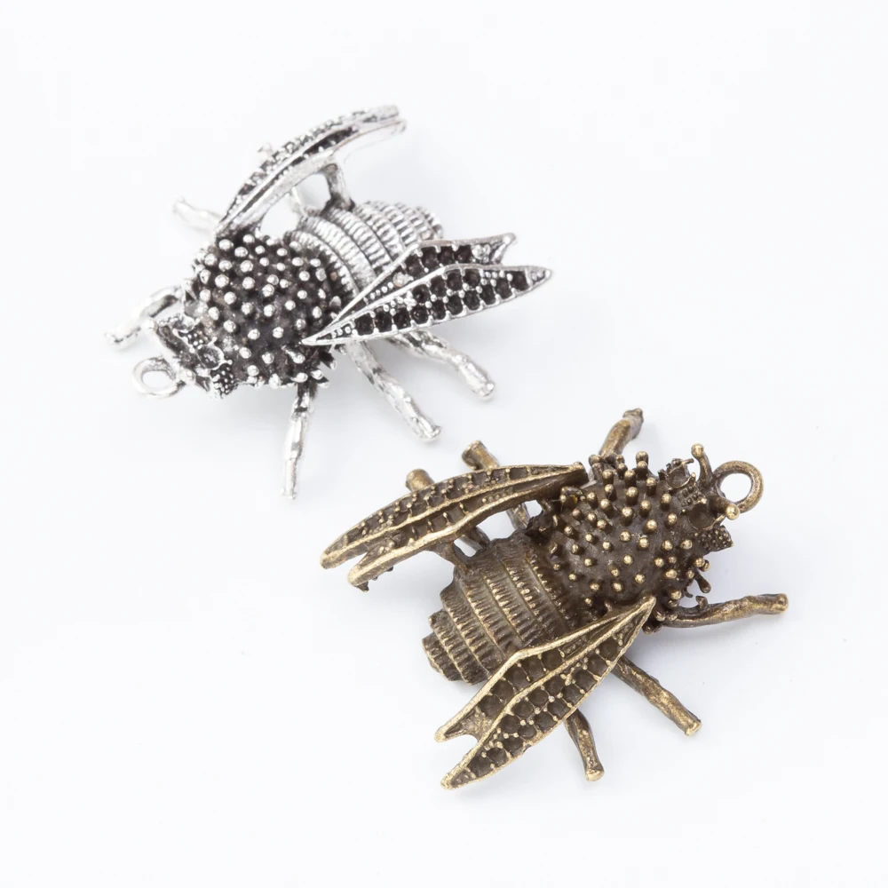 9pieces (honeybee) vintage zinc alloy charm metal pendant DIY jewelry discovery making accessories 188