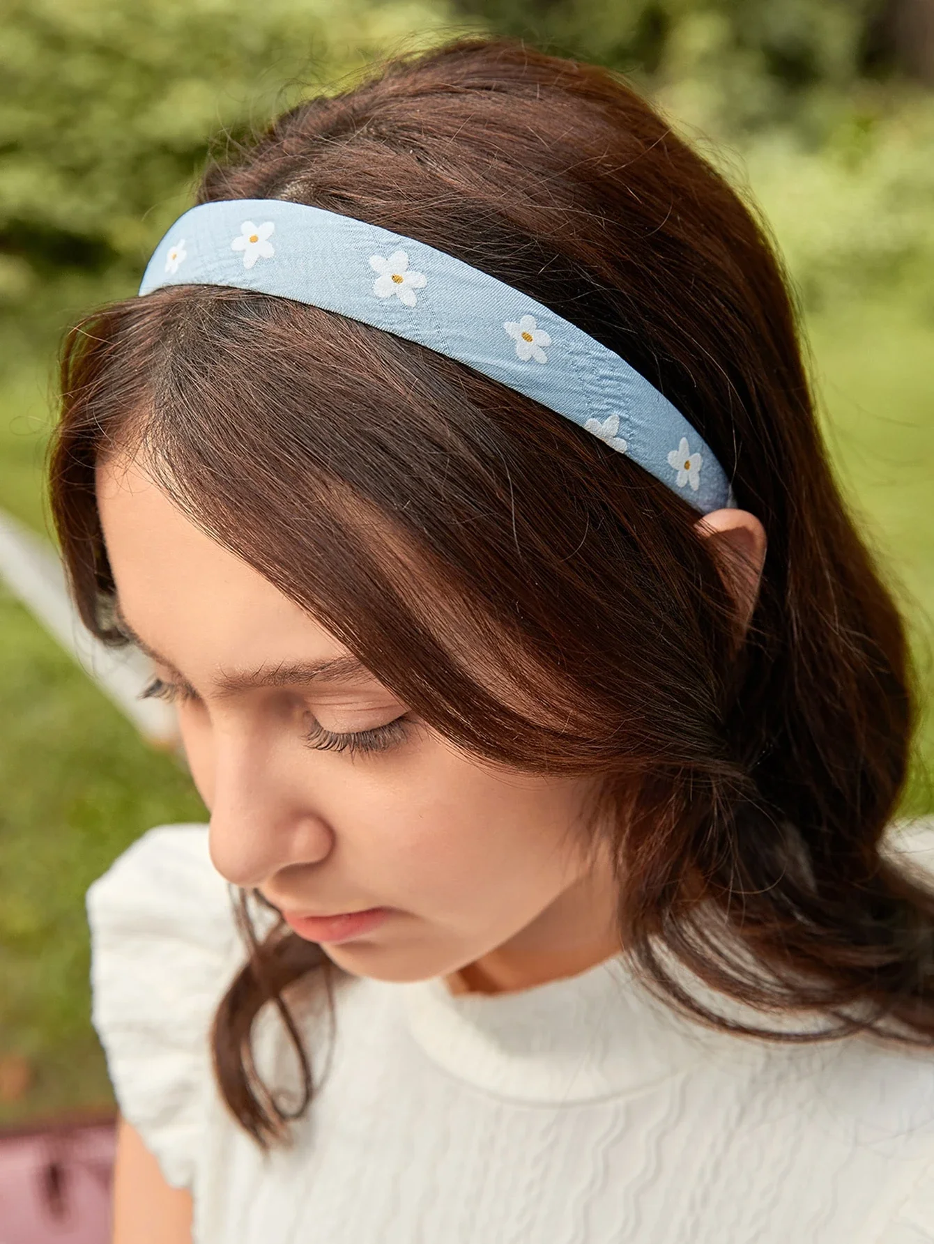 

7pcs Retro Floral & Grid Pattern & Solid Color All-Match Headbands For Girls' Everyday Outfit, For Christmas