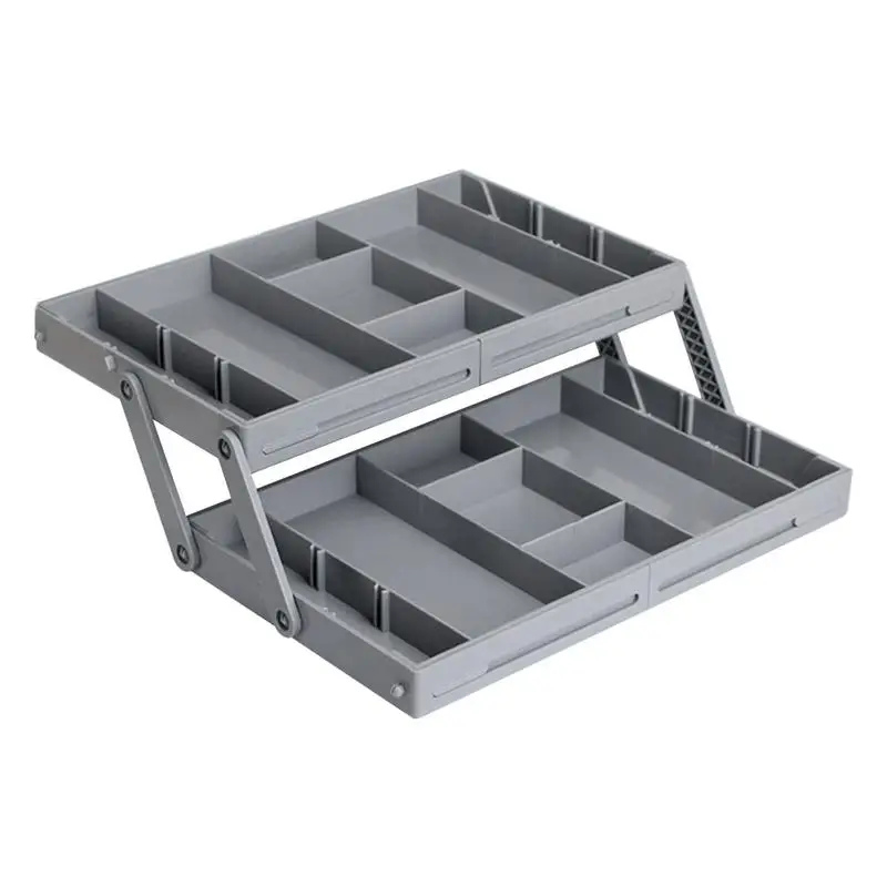 Drawer Organizer Tray 2/3 Tier Storage Expandable Drawer Jewelry Organizer Foldable Desktop Organizer Box With Adjustable