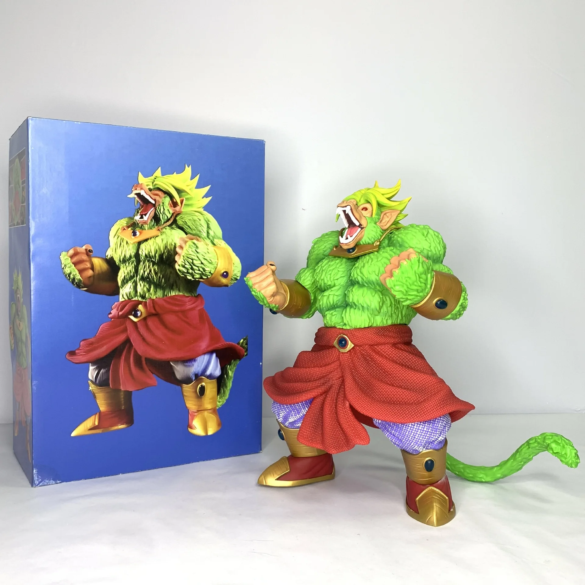 New Anime Gk Large 36cm Figure Dragon Ball Broli Super Saiyan Statue Pvc Action Figurine Office Ornaments Decoration Model Toy