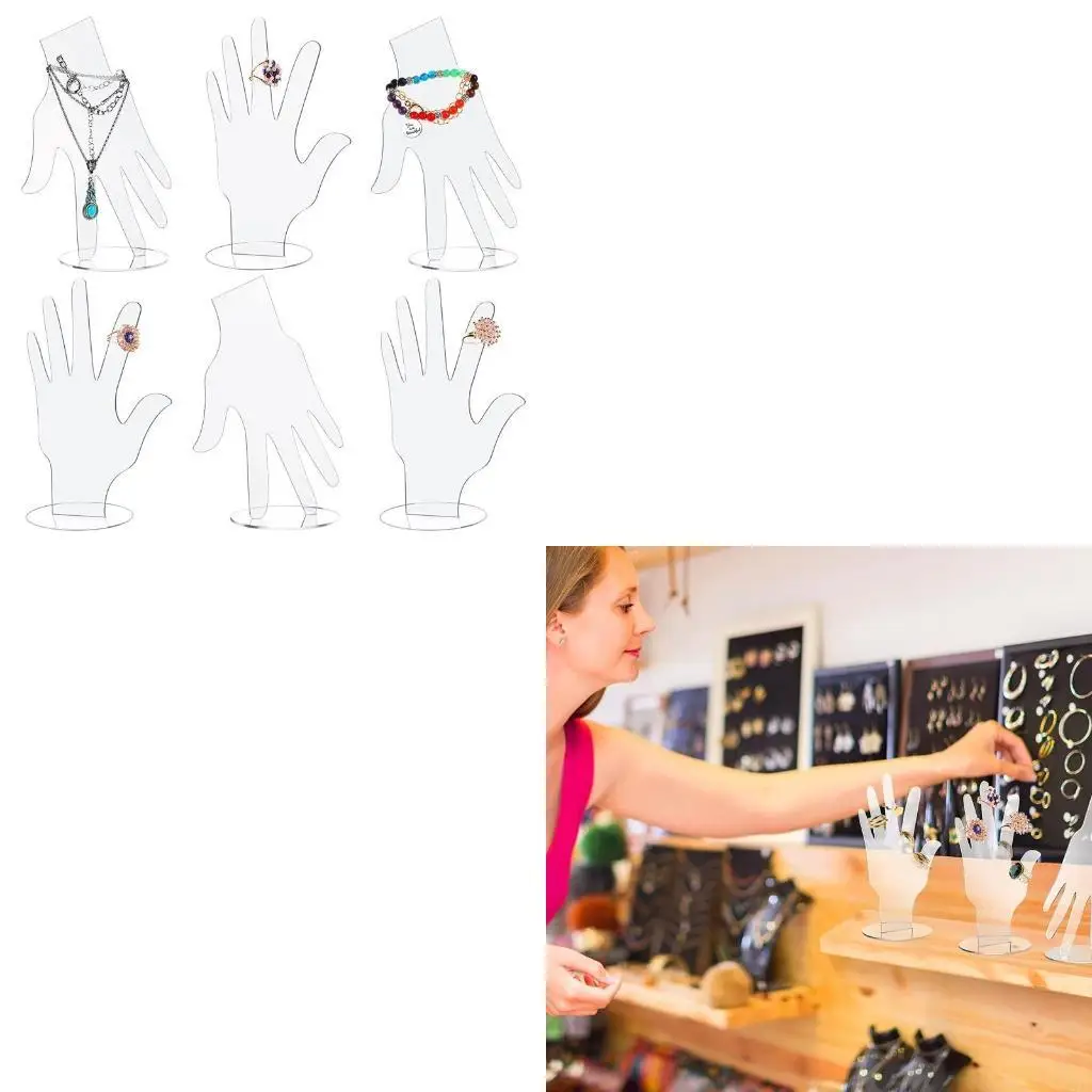 

Creative Hand Jewelry Bracelet Ring Gloves Display Stand Hand Jewe