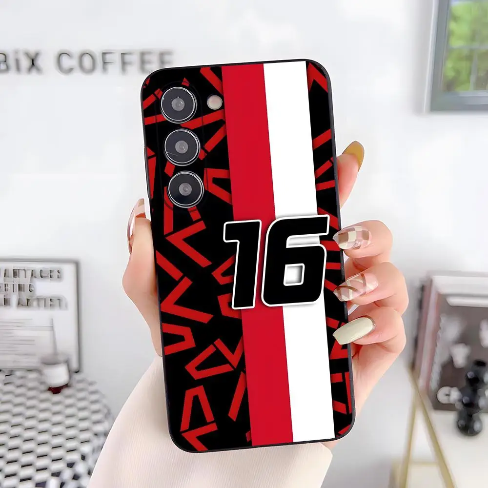 C-Charles LeclercS 16 Phone Case For Samsung A56 A36 A26 A16 A15 A25 A35 A55 A14 A34 A24 A54 Black Soft Shell