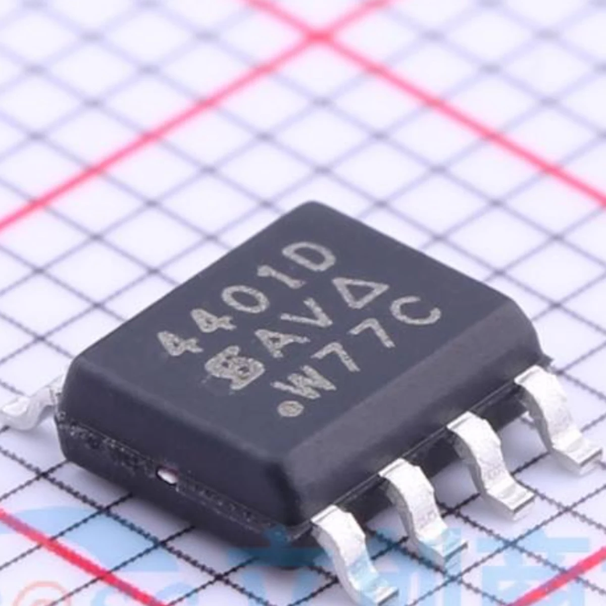 오리지널 4401D, 전계 효과 트랜지스터 (MOSFET), 2.5W, 6.3W, 40V, 16.1A, 1 P 채널, SOIC-8:SI4401DDY-T1-GE3, 10 개