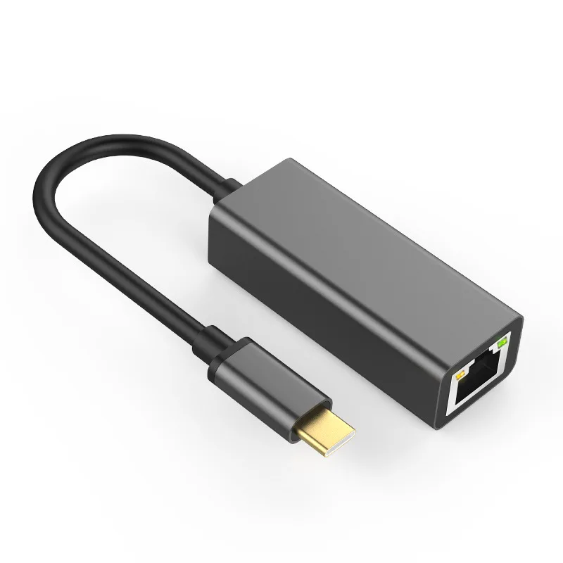 

1000/100Mbps Type-C USB 3.0 to Ethernet Network Card Aluminum Gigabit Adapter for Laptop MacBook Pro USB C Lan RJ45 Adapter