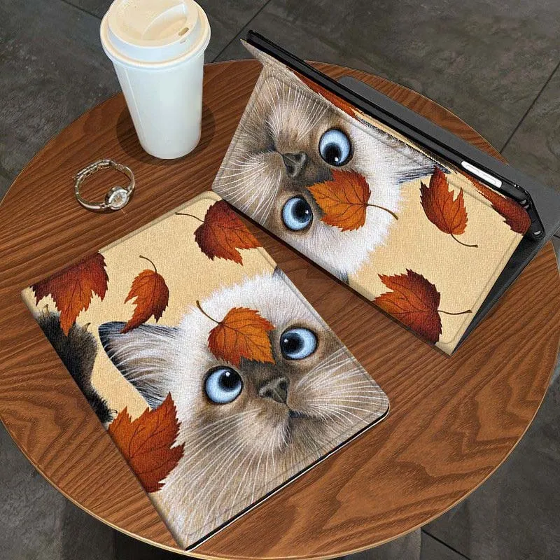 

Cartoon Christmas Kitten Art For Huawei MediaPad MatePad Air M6 M5 M2 T10s T5 C5e 10 11 12 X 10.8 SE Pro Cover Tablet Case