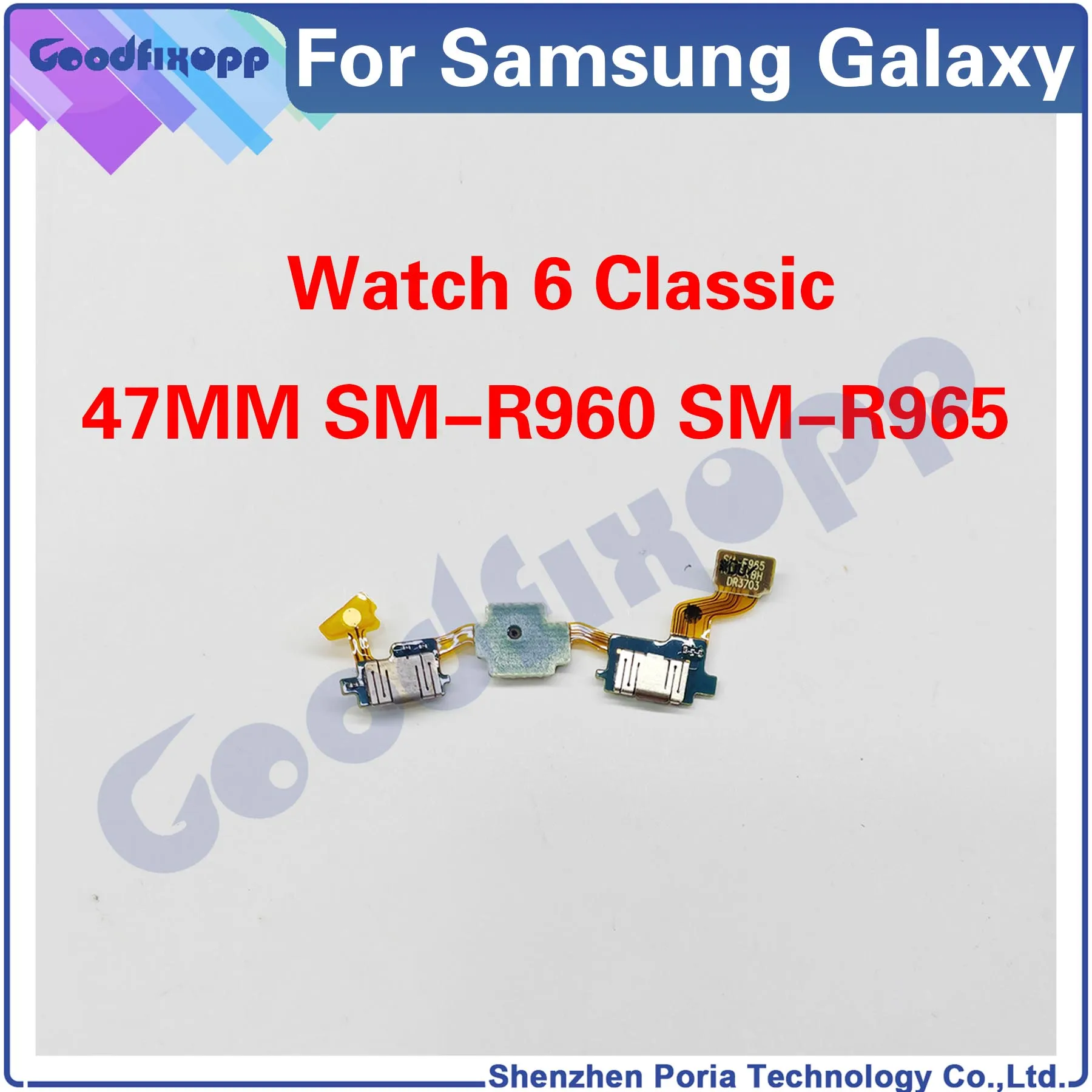 

For Samsung Galaxy Watch 6 Classic 47MM SM-R960 SM-R965 R960 R965 Power Volume Button Return Switch On / Off Flex Mic Cable