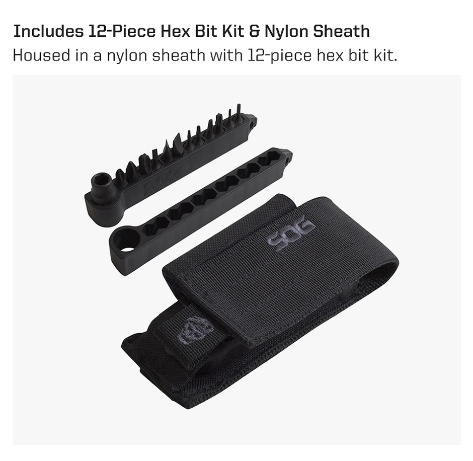 SOG 21-in-1 Professionelles Multitool mit Säge, Schraubendreher-Sets, Klappmesser, EDC Multifunktionszange, Handwerkzeuge, Taktische Ausrüstung – Detail 13