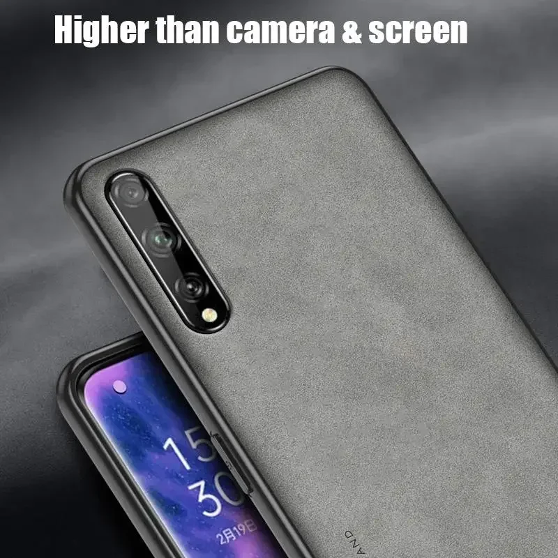 Luxury Sheepskin Leather Case For Samsung Galaxy A50 A30S A70 A7 2018 2019 A10 A11 A03 A04 Men Back Cover