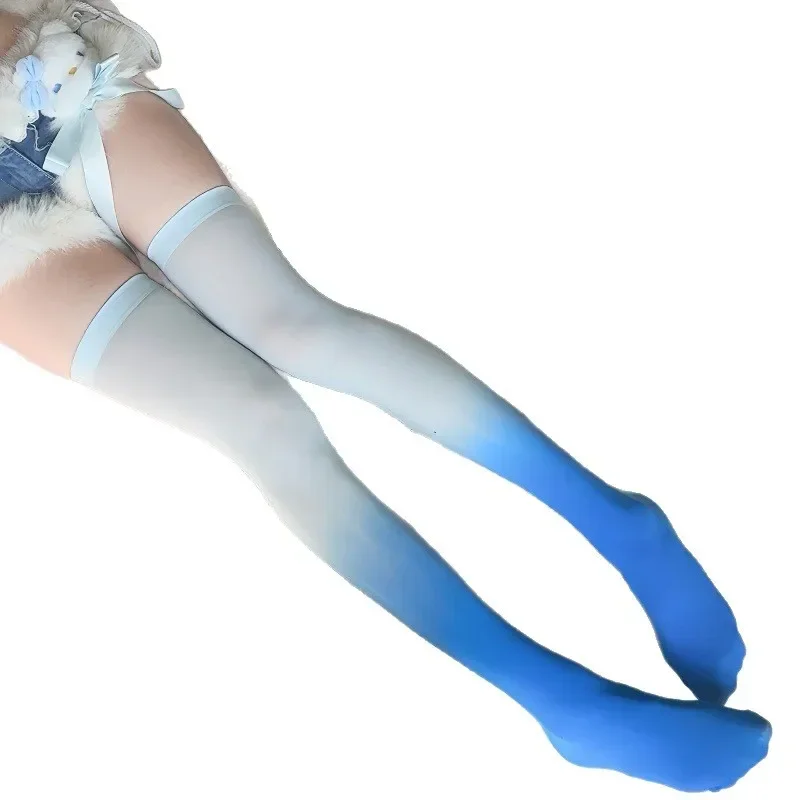 2025 الملونة النساء جوارب طويلة الفتيات فوق الركبة طويلة الفخذ العليا الحياكة الجوارب فوق جوارب طويلة الحياكة تخزين دافئ