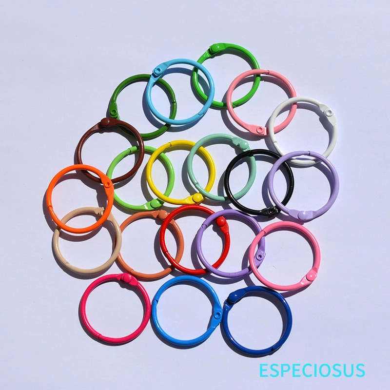 Key Chain Making Departments 30MM Alloy Round Shape Clasps Multi Color Painted Buckle Knot Snap Hook For DIY Jewelry Accessories