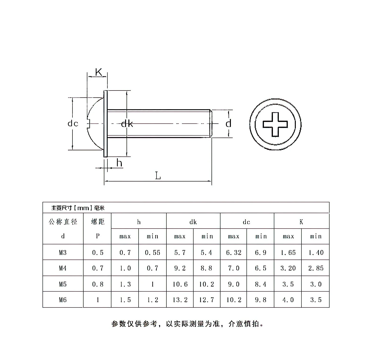 Bykski M3X6 Radiator Mounting Screws 20pcs