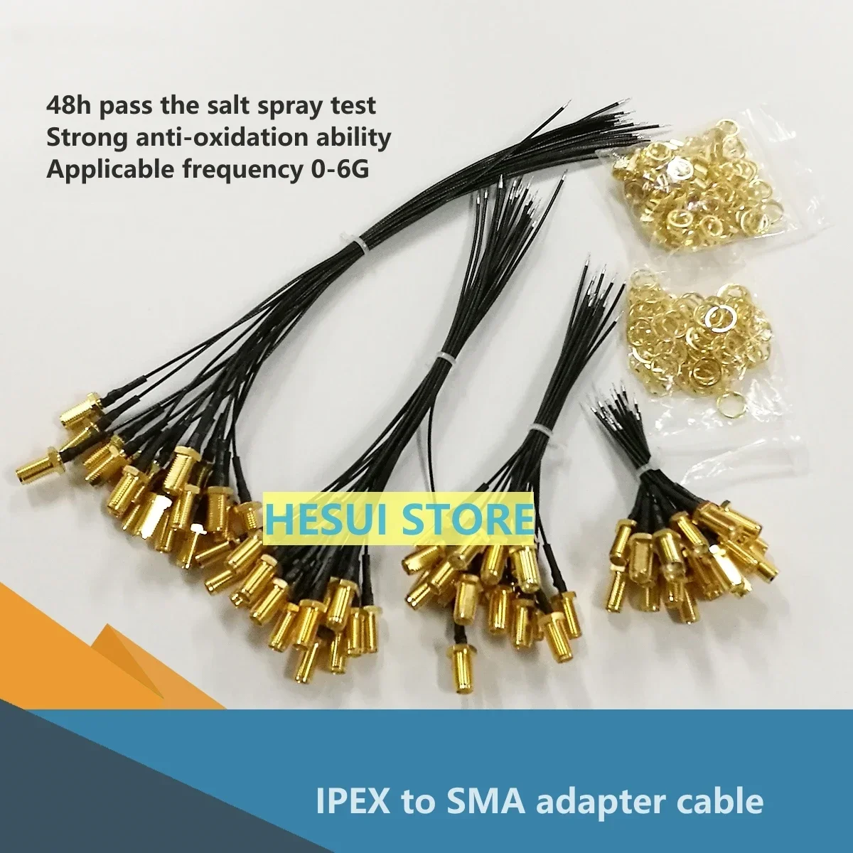3G router network card SMA female head external thread inner hole silver-plated wire modified wifi antenna welding