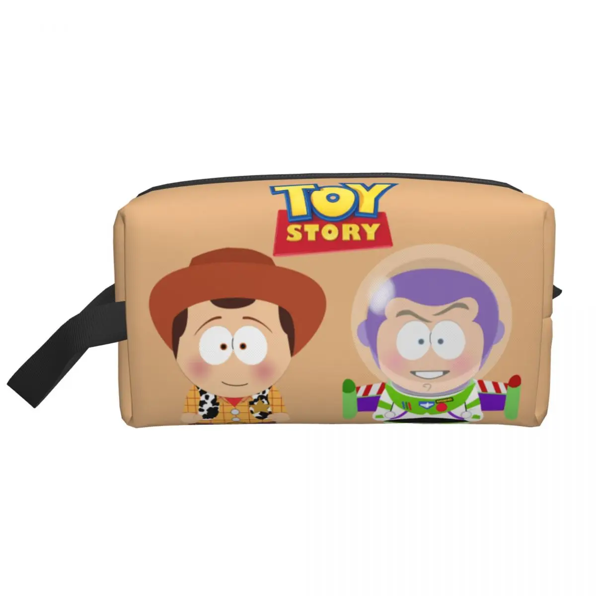 Custom South Park Style Anime Toy Story Travel Toiletry Bag for Women Movie Cosmetic Makeup Organizer Beauty Storage Dopp Kit