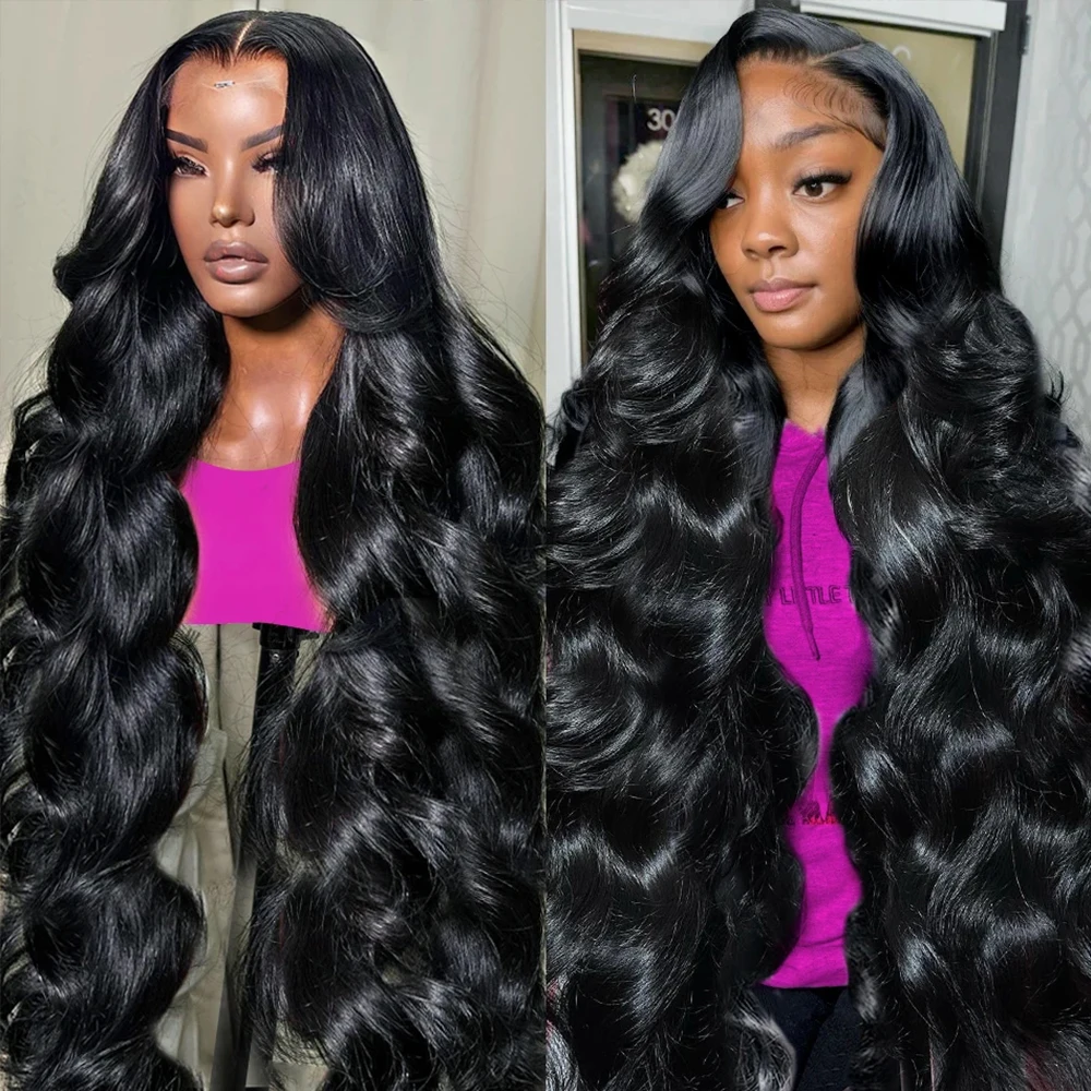 Body Wave 13x6 HD Lace Frontal Human Hair Wigs Brazilian 13x4 Water Wave Lace Front Wig For Women 360 Pre Plucked Glueless Wig